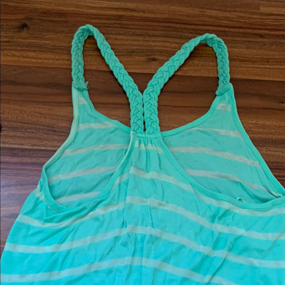 Ocean Drive Striped Tank Top with Rope Racerback - Picture 3 of 4